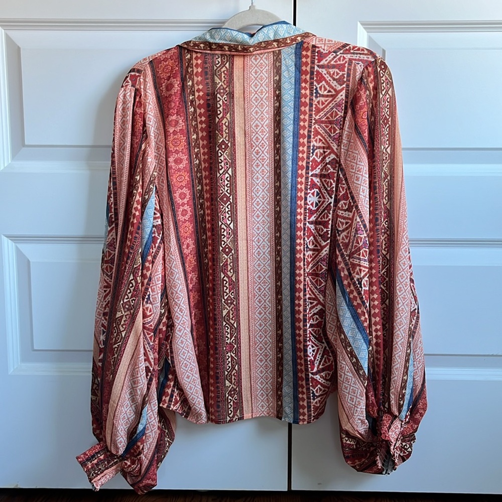 Brightly Colored Mayan/Aztec Pattern Balloon Slee… - image 7